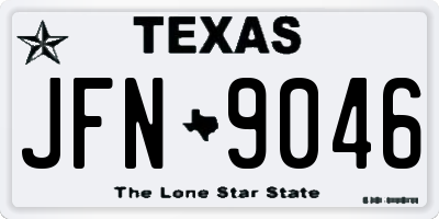 TX license plate JFN9046