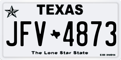 TX license plate JFV4873