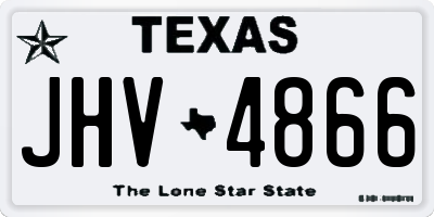 TX license plate JHV4866