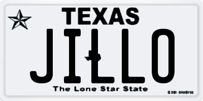 TX license plate JILLO