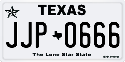 TX license plate JJP0666