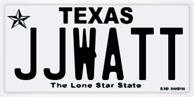 TX license plate JJWATT