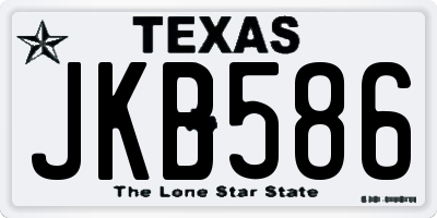 TX license plate JKB586