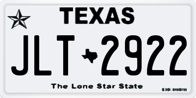 TX license plate JLT2922