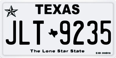 TX license plate JLT9235