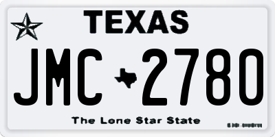 TX license plate JMC2780