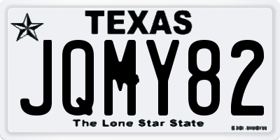 TX license plate JQMY82