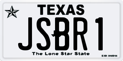 TX license plate JSBR1