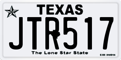 TX license plate JTR517