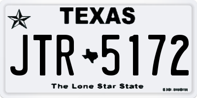 TX license plate JTR5172