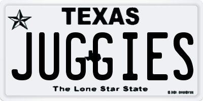 TX license plate JUGGIES