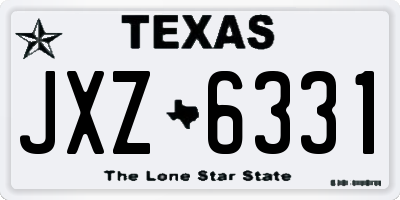 TX license plate JXZ6331