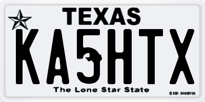 TX license plate KA5HTX