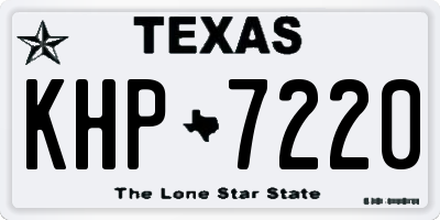 TX license plate KHP7220