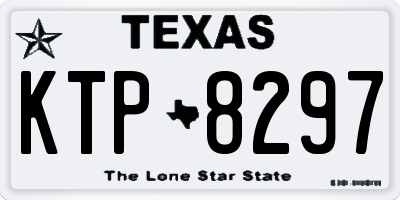 TX license plate KTP8297