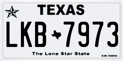 TX license plate LKB7973