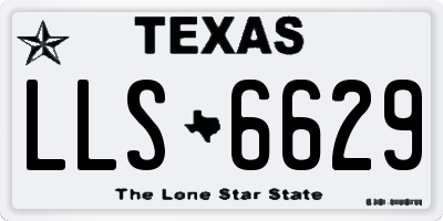 TX license plate LLS6629