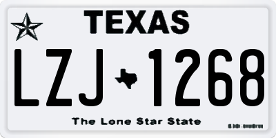 TX license plate LZJ1268