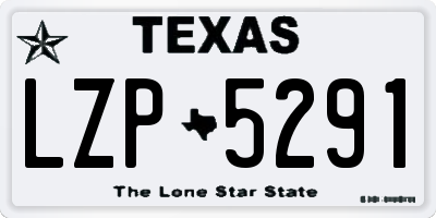 TX license plate LZP5291