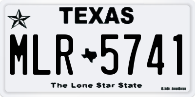 TX license plate MLR5741