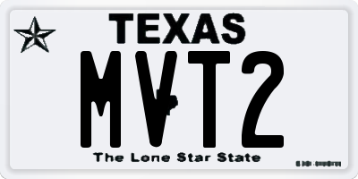 TX license plate MVT2