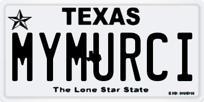 TX license plate MYMURCI