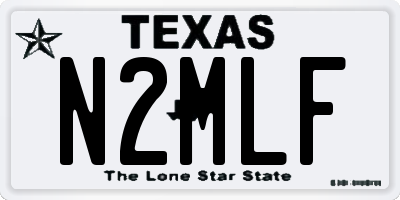 TX license plate N2MLF