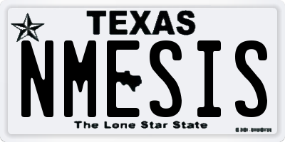 TX license plate NMESIS