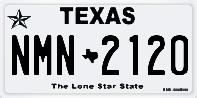 TX license plate NMN2120