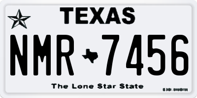 TX license plate NMR7456