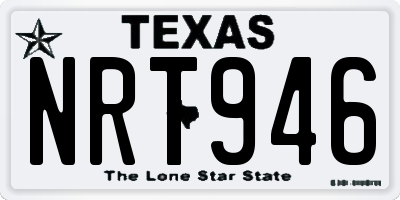 TX license plate NRT946