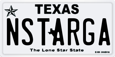 TX license plate NSTARGA