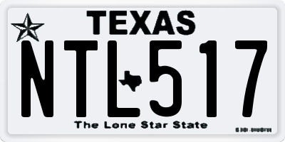 TX license plate NTL517