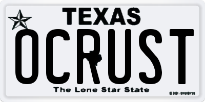 TX license plate OCRUST