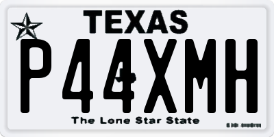 TX license plate P44XMH