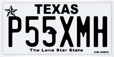 TX license plate P55XMH