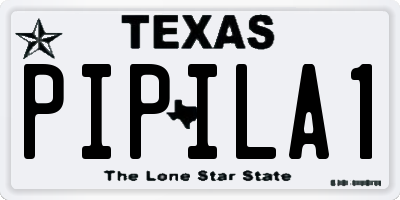 TX license plate PIPILA1