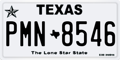 TX license plate PMN8546