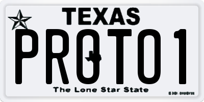 TX license plate PROTO1