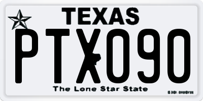 TX license plate PTX090