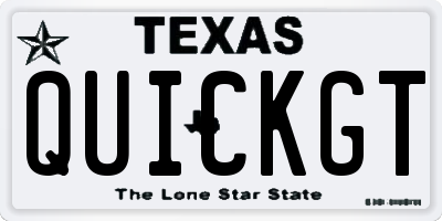 TX license plate QUICKGT