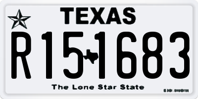 TX license plate R151683