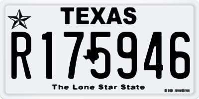 TX license plate R175946