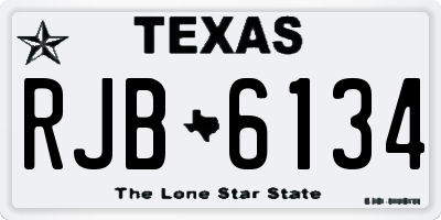 TX license plate RJB6134