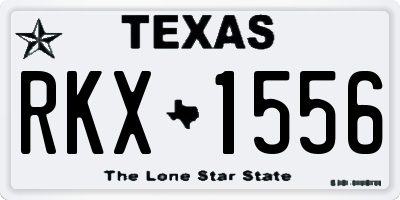 TX license plate RKX1556