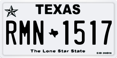 TX license plate RMN1517