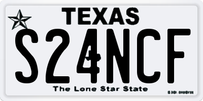 TX license plate S24NCF