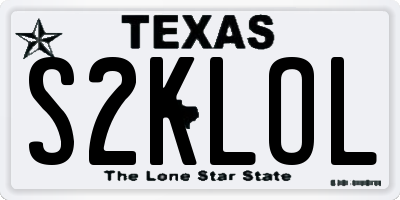 TX license plate S2KLOL