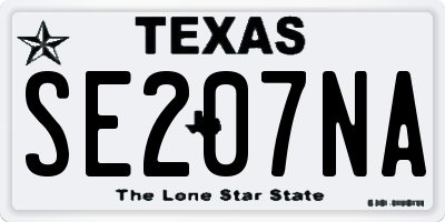 TX license plate SE207NA