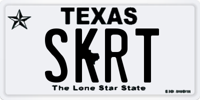 TX license plate SKRT